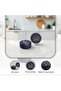 Earthy House Acacia 4-piece Coaster D10.1x5cm -black - 4