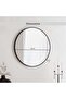 Stanley Metal Wall Mirror Dia 80cm - Black - 8