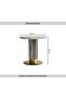 Nodrea End Table Marble - White & Gold - 8