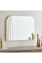 Stanley Metal Arch Wall Mirror 110x80cm - Gold