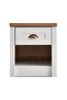 Almada Nightstand With 1 Drawer And Storage - White - 7