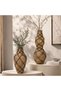 Capetown Rattan Decor Vase Dia31x82cm - Brown - 3