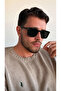 نظارات شمسية للرجال من Berlin Black Square Rectangular Bone للرجال من الموسم الجديد مع حماية من الأشعة فوق البنفسجية Uv400 - 6