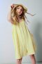 Ruffle Strap Above Knee Yellow Jumpsuit for Girls H7200A826Hs - 4