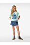 Licensed Stitch Printed Glittery Crew Neck Short Sleeve Cotton T-Shirt - 2