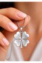 Stainless Steel Luck Symbol Four Leaf Clover Necklace - 2