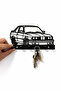 حزام سلسلة المفاتيح لسيارة BMW E30 |   حامل مفاتيح مثبت على الحائط |   سلسلة مفاتيح للديكور المنزلي والجراج - 3