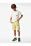 Beli Lace-Up Printed Detailed Pocketed Cotton Shorts - 2