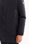 Men's Navy Blue Hooded Water Repellent Windproof -7 ° C Durable Regular Fit Coat A52Y6126 - 8