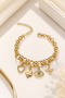 Women's Bracelet Clover Eye Heart Detail Lucky Bracelet - 3