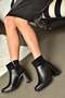 R518101209 Black Thick Heeled Women's Boots