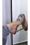 Silver Stone Detailed Heeled Shoes - 5