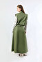 Elastic Vest Skirt Set Khaki - 6