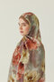 Premium Floral Patterned Shawl Salmon - 3