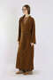 Back Belted Knitwear Cardigan Tan - 5