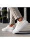 White Knitwear Men's Sports Shoes - Breathable, Anti-Sweat, Lace-Up Casual Sneaker Kb 112 - 7