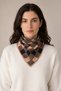 Checkered Patterned Knitwear Scarf