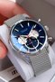 Multifunction Men's Wristwatch Silver Color Steel Band 3 Atm Water Resistant Hme2072C1
