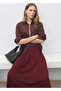 Large pleated midi skirt - 6