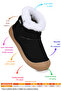 Liplan Velcro Thermo Sole Girls' Boots Shoes - 2