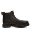 Black Men's Leather Boots Britton Road Mid Chelsea Boot - 4