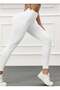 & Boutique Women's High Waist Gathering Tights Seamless No-Show Sports Tights - 2
