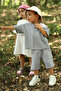 Front Stitching Detailed Suit Gray - 2