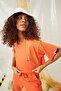 Women's Equality Peach Crop T-Shirt - 6