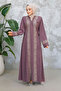 Pattern Detailed Rose Dried Hijab Ferace 29112Gk