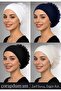 4-Piece Non-Slip Ruffled Silicone Lace Seamless Hijab Cap Cotton Breathable Inner Cap