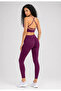 Women's Seamless Sports Bra with Back Detail and Support - Push up Gathering Seamless Leggings Set 1800t - 5