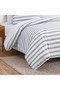 COMFORTER LIGHT GRAY STRIPE| طقم لحاف مفرد 4 قطع - 2