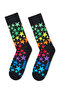 مجموعة جوارب قطنية منقوشة للرجال من Happy Socks باللون الأسود مكونة من 3 قطع P003371 - 3