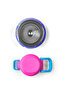 Kids Light Pink Lavender Heart Patterned Steel Thermos with Straw and Direct Drinking 500 ml 31977 - 8