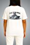 Oversize Tcg Istanbul between the Waves Themed Pocket and Back Printed Unisex T-Shirt - 4