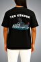 Oversize Tcg Gökova Cruise Themed Pocket and Back Printed Unisex T-Shirt - 4