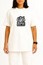 Oversized Real Eyes See Real Lies Chest Printed Unisex T-Shirt - 2