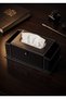Leather Desktop Organizer - Desk Mat Set with Napkin Holder and Pen Holder
