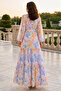 Patterned Hijab Dress Yellow 577 - 4