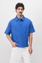 Boxyfit polo collar t-shirt cobalt blue - 3