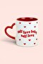 كوب بمقبض على شكل قلب أحمر من SELF LOVE - 2