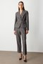 Women's Double Breasted Plaid Patterned Blazer Jacket Notched Collar Regular Fit 26Kekl05161 - 7