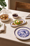 French Vintage 14 Piece Stackable Breakfast Set for 6 People Breakfast Presentation Set Plate with Sauce Bowl