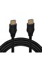 G-507FS كابل HDMI بلاستيك أسود مسطح بطول 20 مترًا مع حقيبة ذهبية - 2