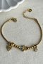 Women's Steel Bracelet with Steel Evil Eye and Hamsa Charm – 17+2 cm Gold Color Bracelet |   Non-Tarnish Women's Jewelry - 5