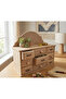 Wooden Paintable 9-Drawer Jewelry and Makeup Accessory Box - Drawer Organizer Box
