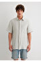 Men's Gray M0211473-70080 Short Sleeve Shirt - 4