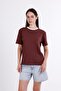 Contrast Collar Basic T-Shirt