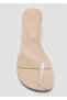 Transparent Wedge Heel Vinyl Sandals - 5