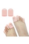Jinhou Ultra Silicone Toe/Hand Finger Protector & Separator – Perforated Breathable Soft Gel Finger Sleeve |   Washable Again and Again |   8 Pieces (S: 4, M: 4) |   Skin Color - 7